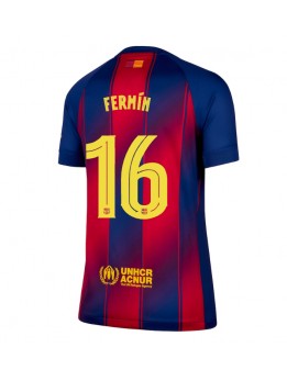 Barcelona Fermin Lopez #16 Replika Hemmakläder Dam 2025-26 Kortärmad